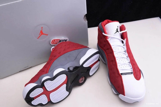 Rep Gym Grey Jordan Red Flint Retro Air 13 414571-600 0811